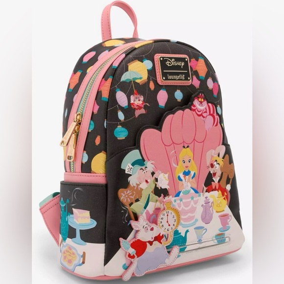 Loungefly Disney Alice in Wonderland Tea Party Unbirthday Backpack - Picture 2 of 9